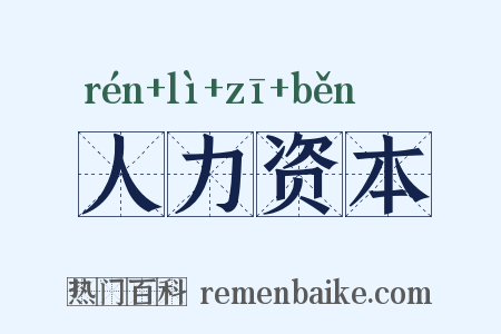 人力资本是什么意思的图片